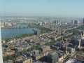 The view from the Prudential Tower in Boston looking northeast toward the ocean