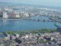 Longfellow Bridge seen from the Observation Deck of the Prudential Tower in Boston