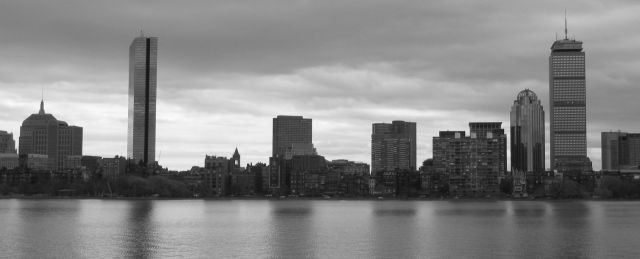 Boylston Street skyline seen from Cambridge