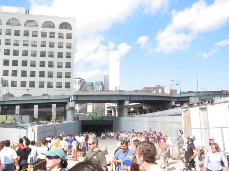 Entrance to one of Boston's Big Dig tunnels