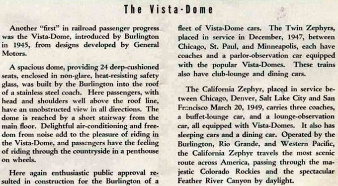 Vista Dome Silver Dome postcard