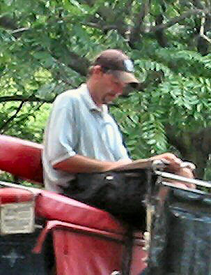 A carriage ride with a dis-interested driver