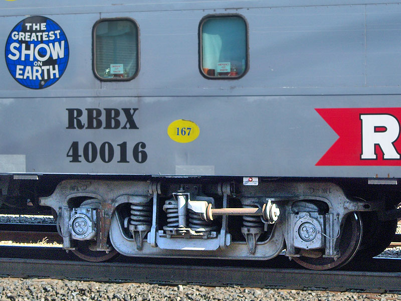 Ringling Bros red train coach