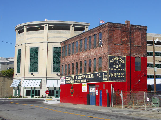 Goldstein scrap metal and Union Station parking garage